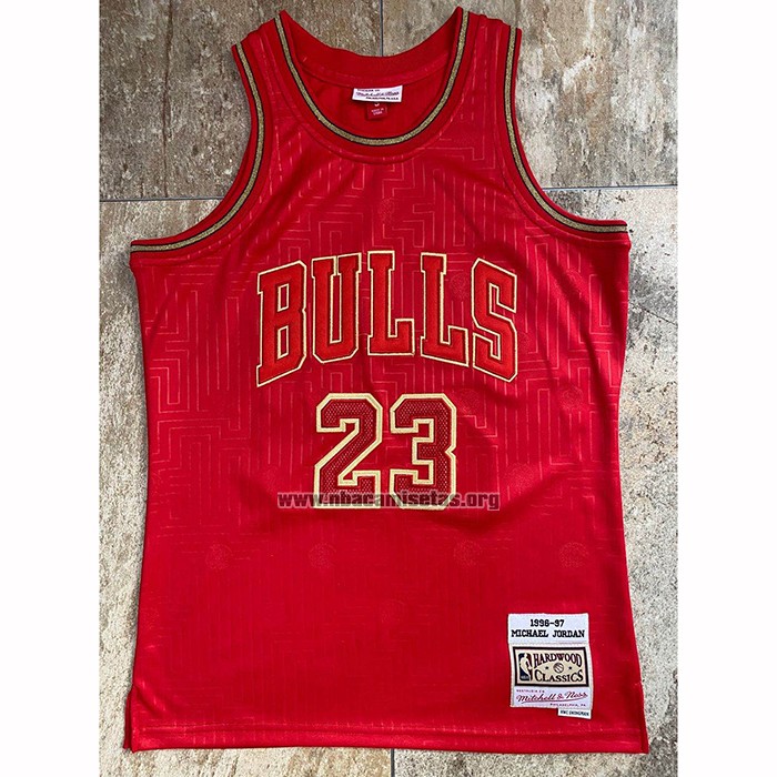 Camiseta Chicago Bulls Michael Jordan NO 23 Retro 2020 Chinese New Year Rojo